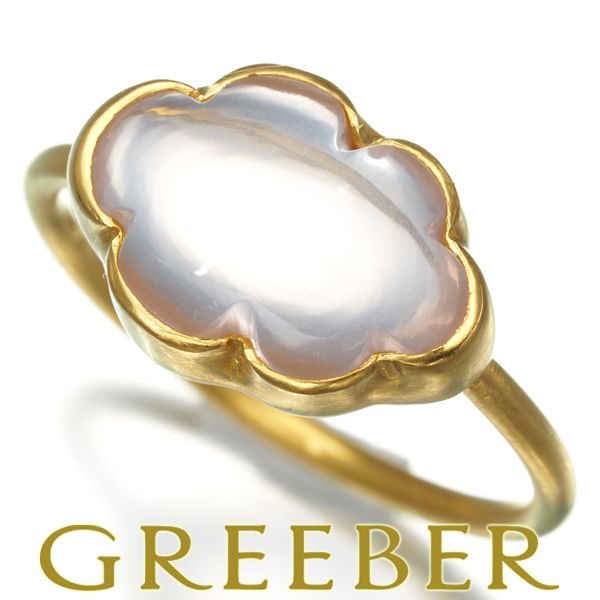 マリーエレーヌドゥタイヤック MHT ホワイトカルセドニー ピアス 雲