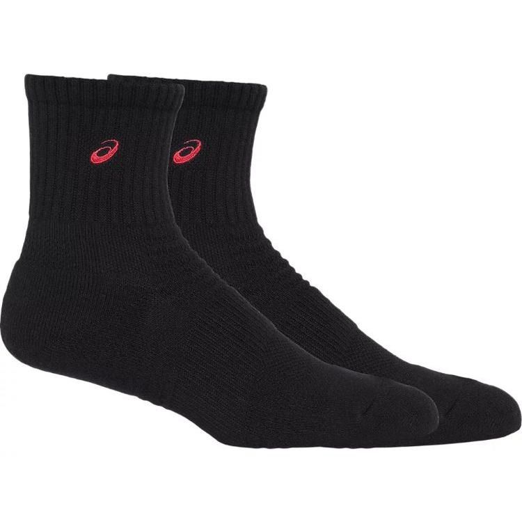 WJ66 ASICS ASICS SOCKS18 PERFORMANCE BLACK X CLASSIC RED M 3033B871 1 | Mens Womens Unisex Quick Dry Functional Socks M