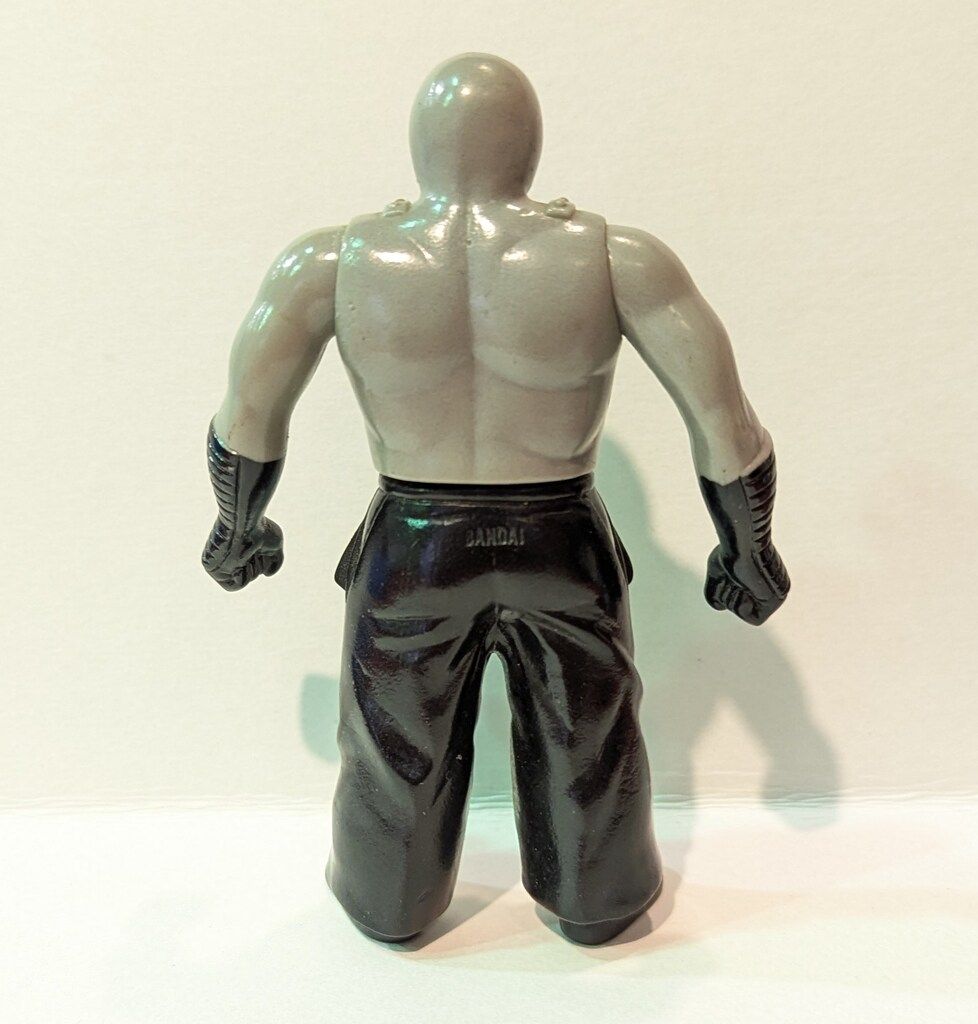 バンダイ ミニソフビ ビッグ ザ 武道 灰色成型 淵ピンク 95mm
