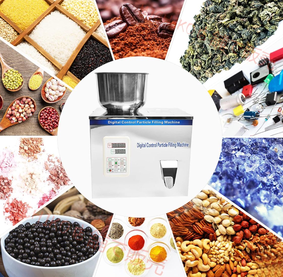 1 120g 粉末充填機 顆粒充填機 定量充填機 強力振動型 計量充填 デジタル式 業務用 110V 50HZ HRDEVELOPMENT_JP