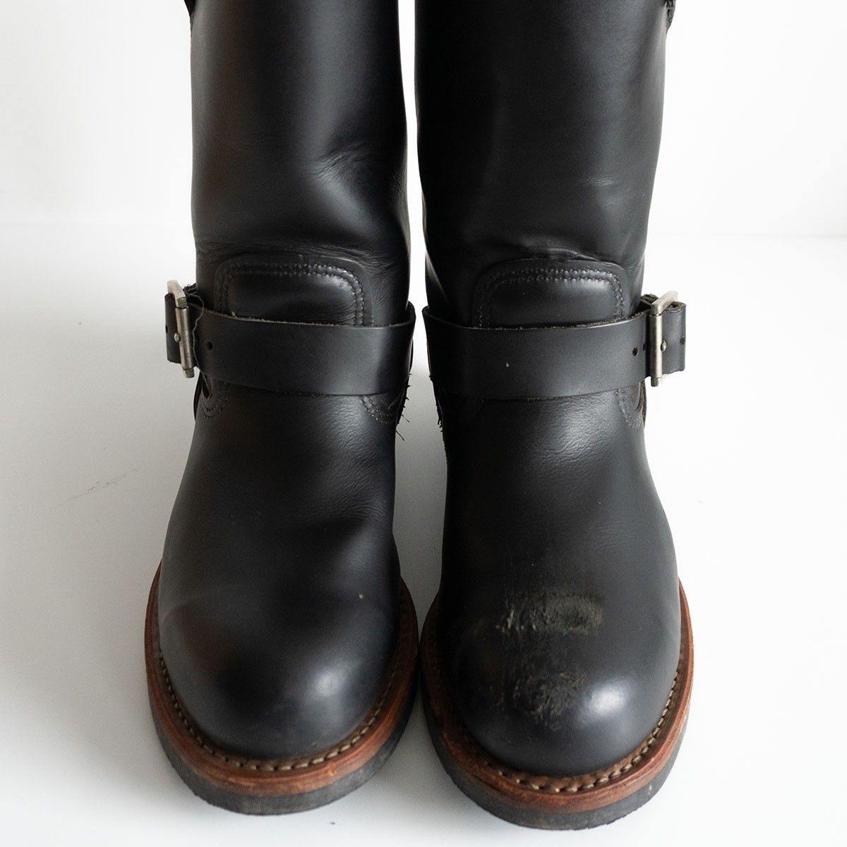 雰囲気抜群 REDWING 2268 エンジニアブーツ US 8 D 縦羽根タグ 2015年製造 レッドウィング ブラック s 2510124