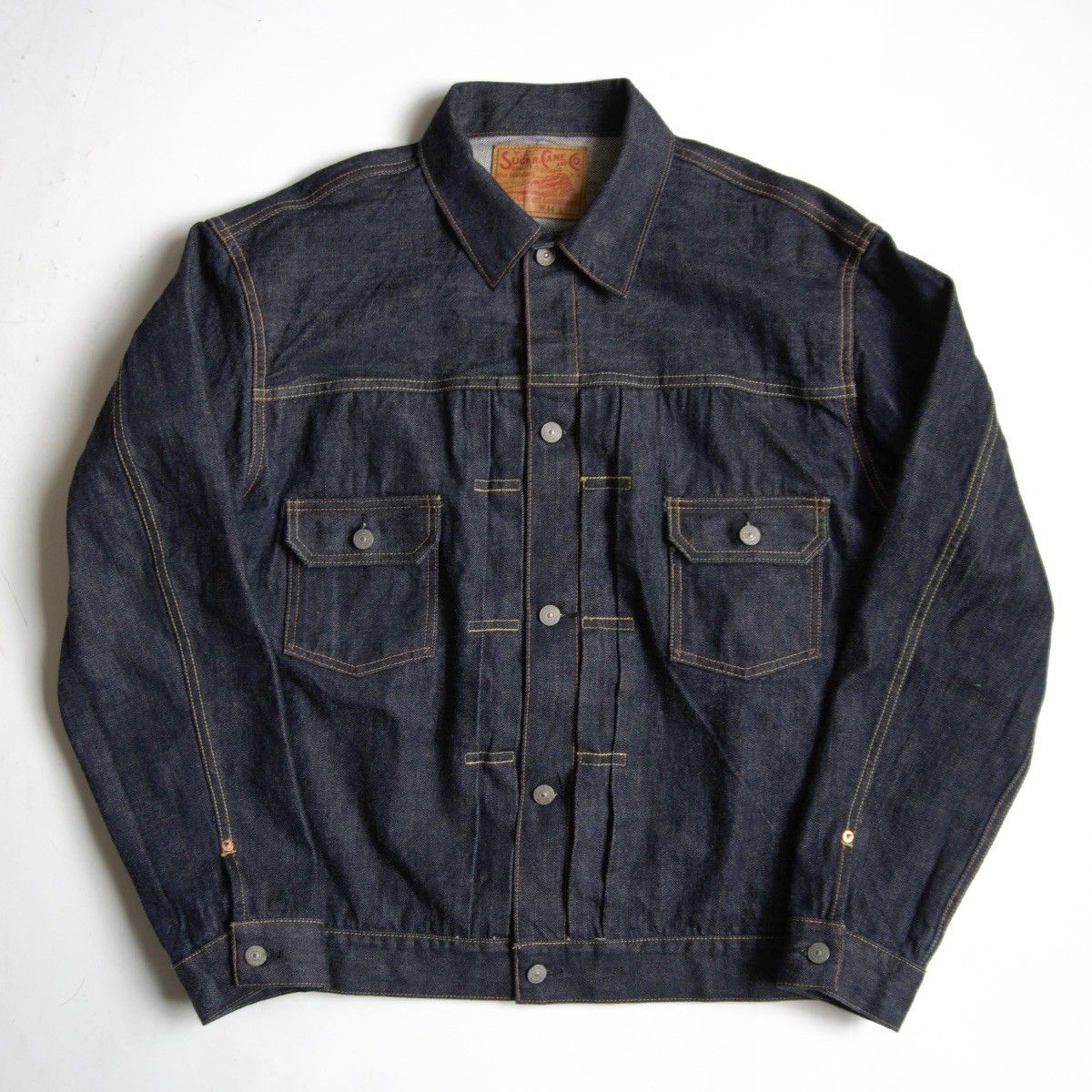 美品/濃紺】SUGAR CANE【14.25oz. DENIM JACKET 1953 MODEL】44 デニム 