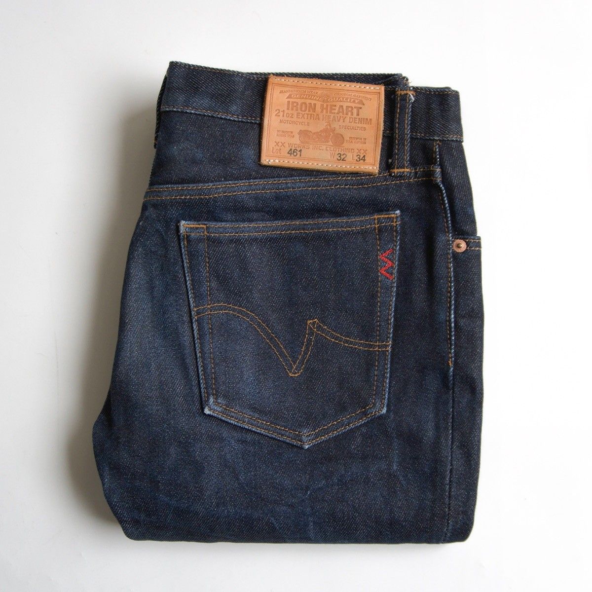 雰囲気抜群 IRON HEART LOT 461 21oz EXTRA HEAVY DENIM 32×34 デニムパンツ アイアンハート 25100959