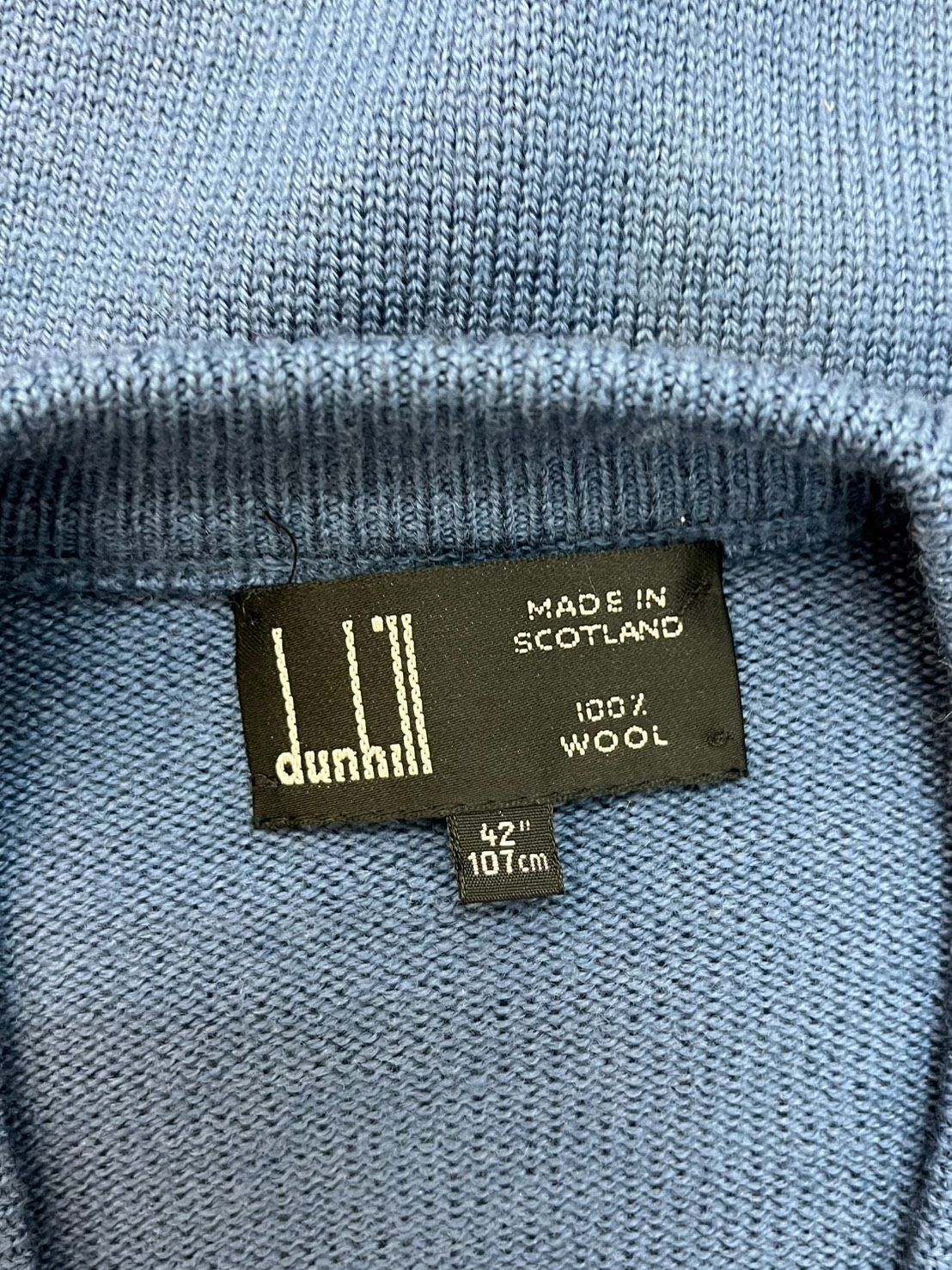 美品 Dunhill スコットランド製ウールアンゴラ クルーネックニットセーター Harley of Scotland クルーネックセーター スーパーソフトウール