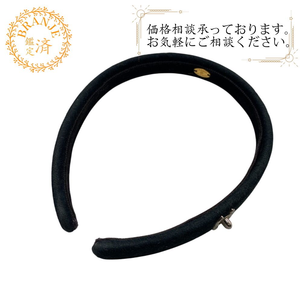 CHANELシャネル ターンロック ココマーク ヘアアクセサリー ブラック レディース