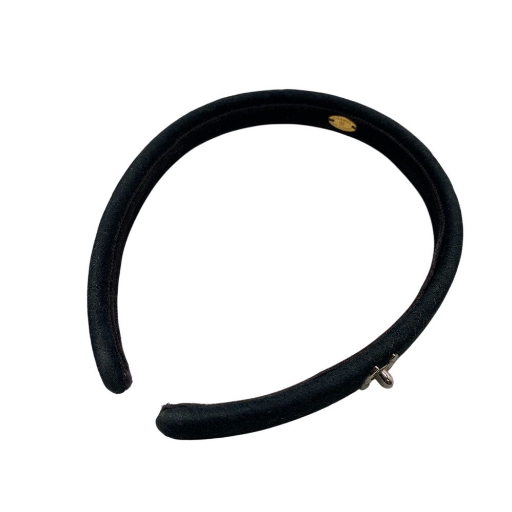 CHANELシャネル ターンロック ココマーク ヘア ブラック レディース