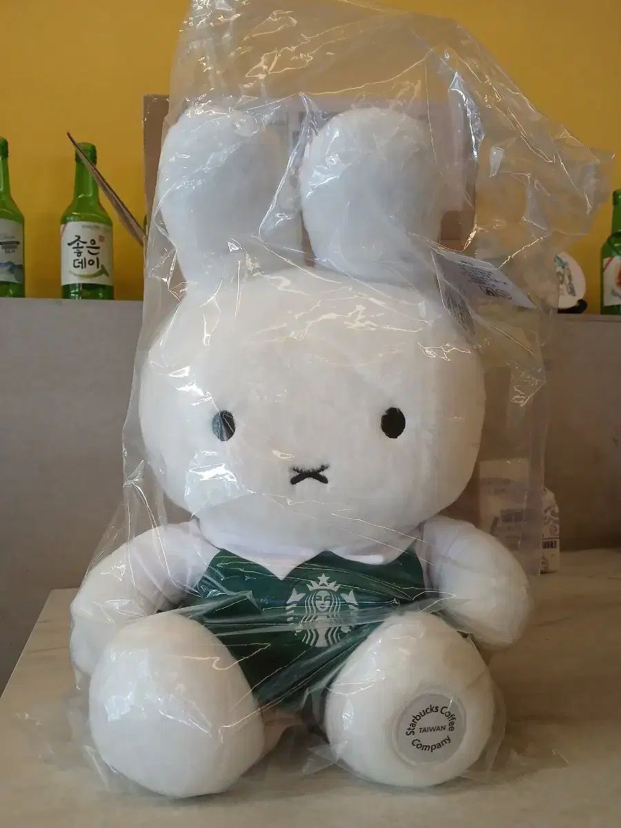 三井 寿 スターバックス ミッフィー ぬいぐるみ グリーン エプロン ぬいぐるみ