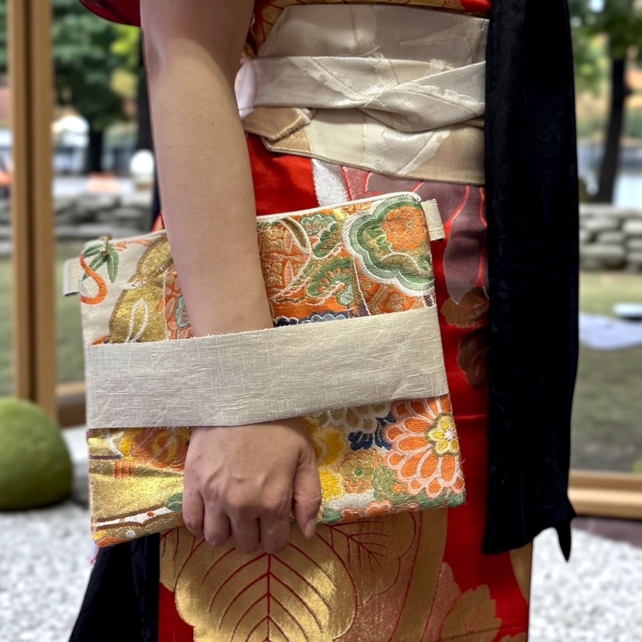 和装 成人式 結婚式 参列 パーティー 和モダン 大正浪漫 サムライ一文字クラッチ|ショルダー 古典雅