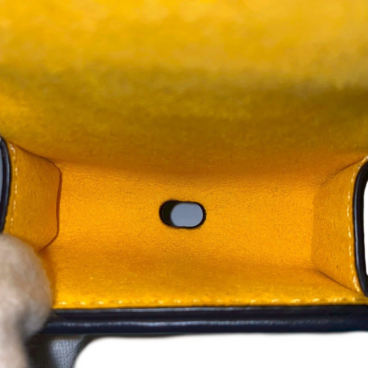 SU【TORY BURCH】AirPods Pro ケース Tモノグラム ネイビー キャンバス