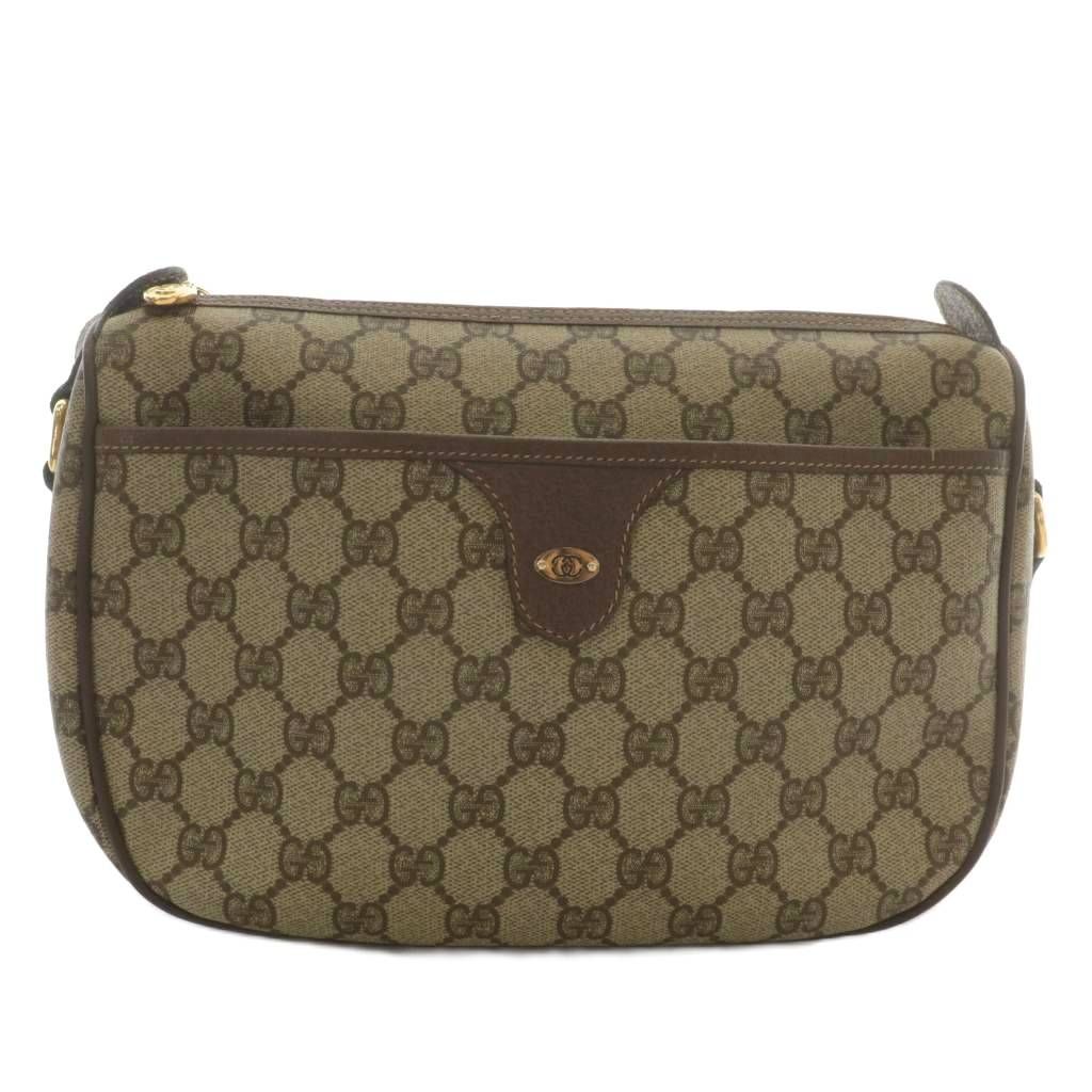 ✨美品✨　グッチ　GGスプリーム　オールドグッチ　ロゴ金具　ブラウン　レザー グッチ GUCCI オールドグッチ ショルダーバッグ GGスプリーム