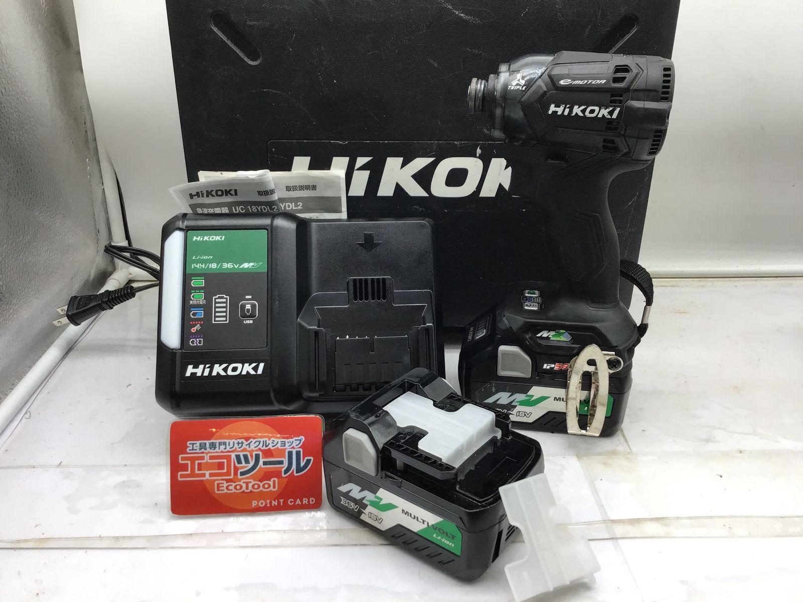 品 HiKOKI|ハイコーキ 36vインパクトドライバ WH36DC2XPB ITR4GKYI3HAJ エコツール笠寺店 M02