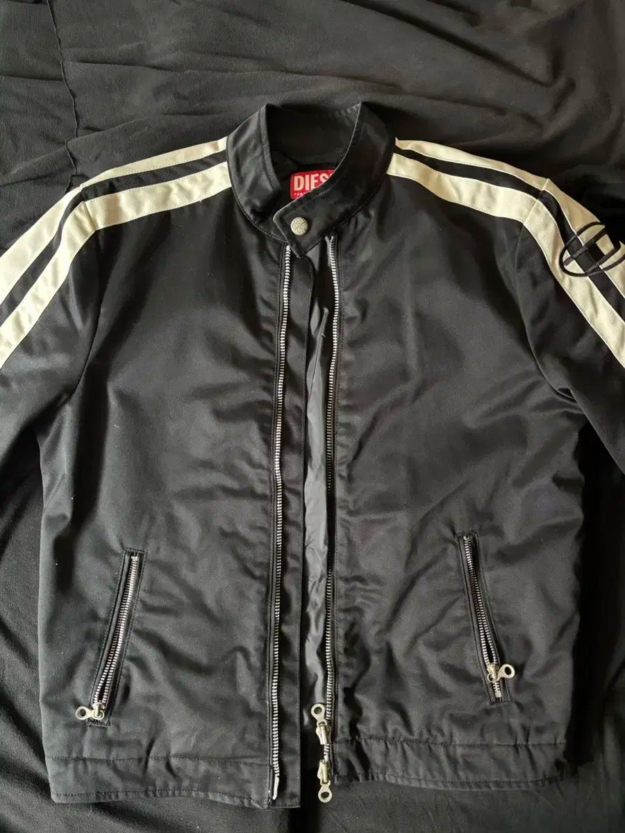 DIESEL J-ベック バイカー ジャケット ブラック