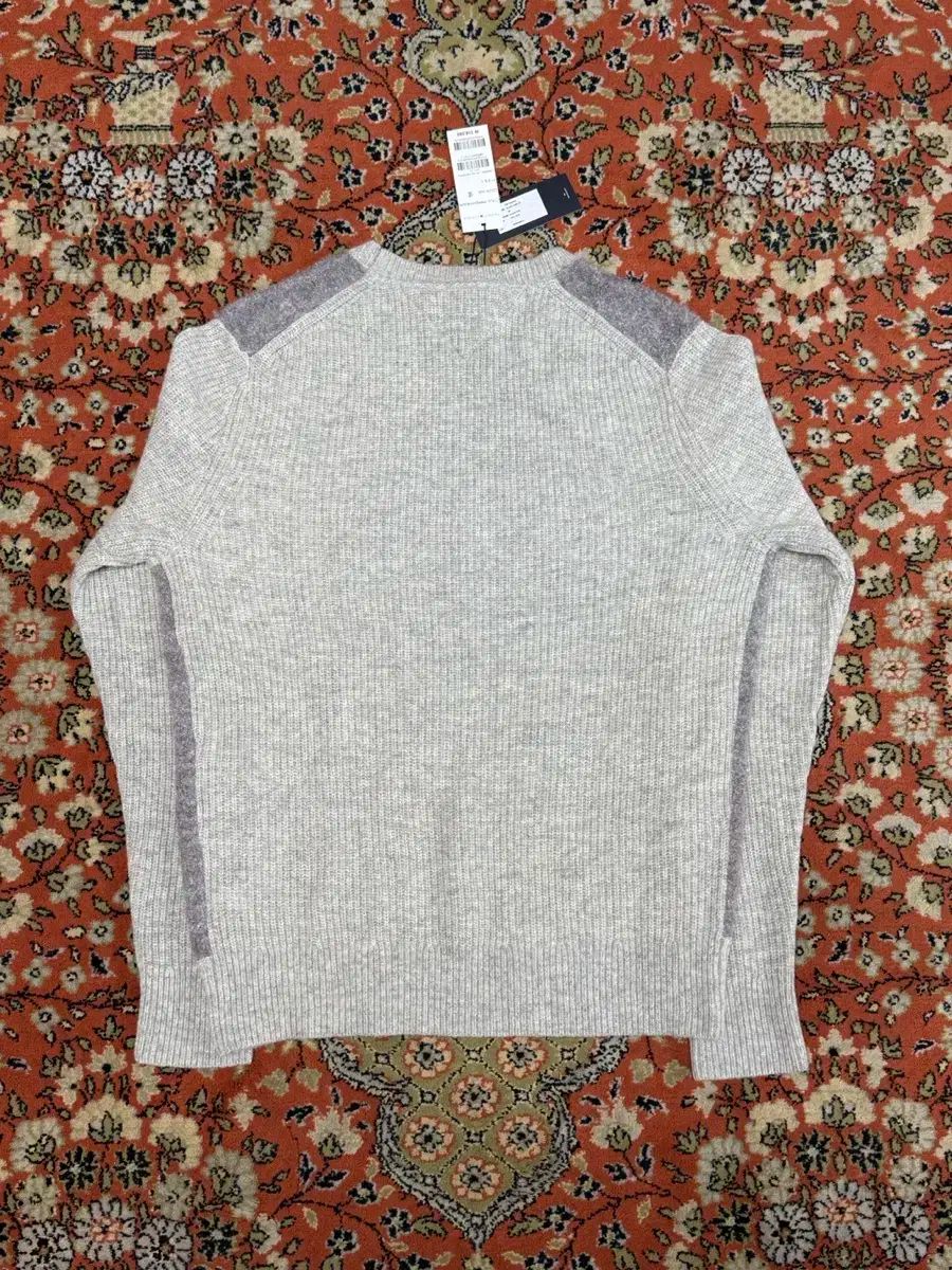 トミーヒルフィガー ツートン ベージュ ニット L