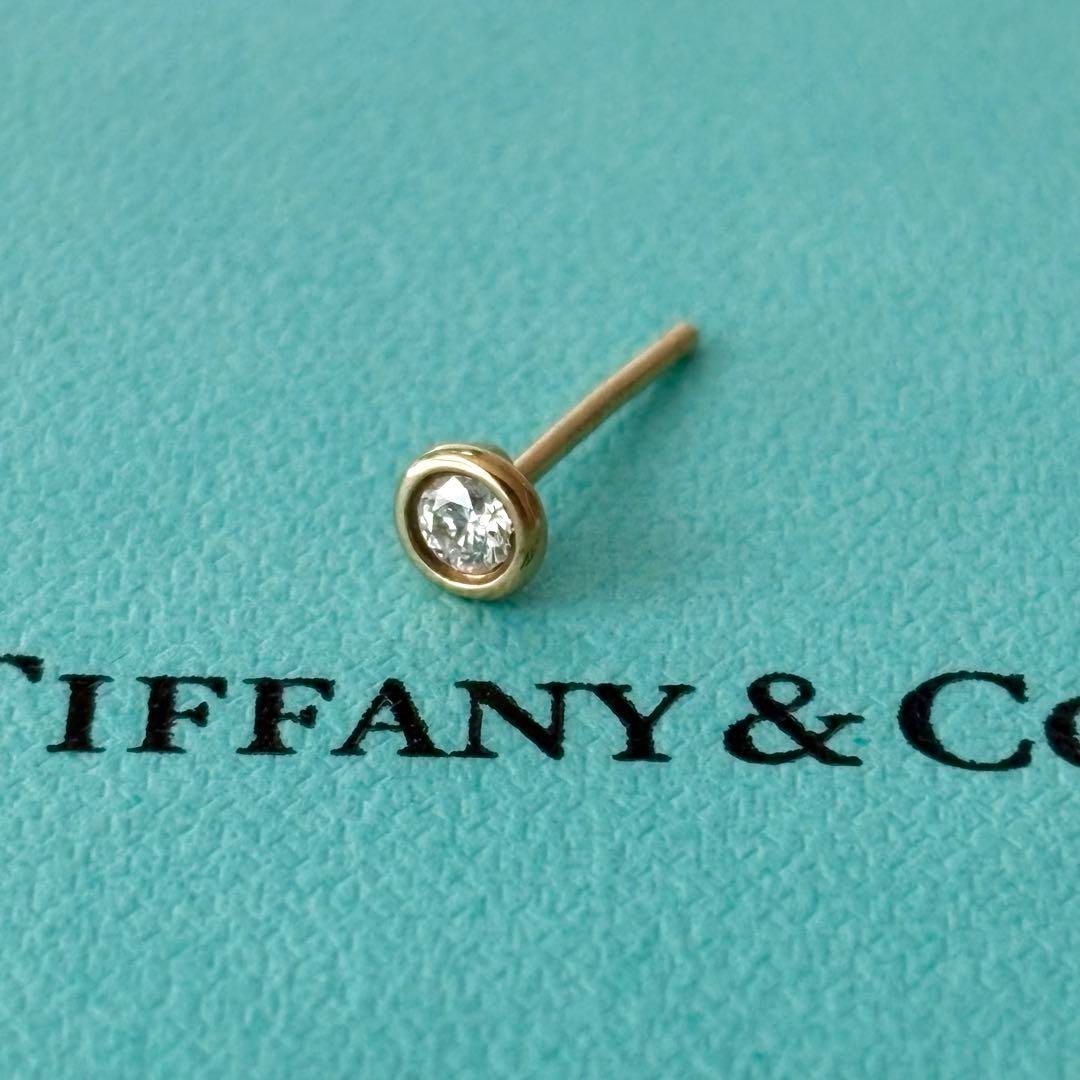 482 ティファニー K18 バイザヤード 枠込み約4.4mm ピアス 片方のみ