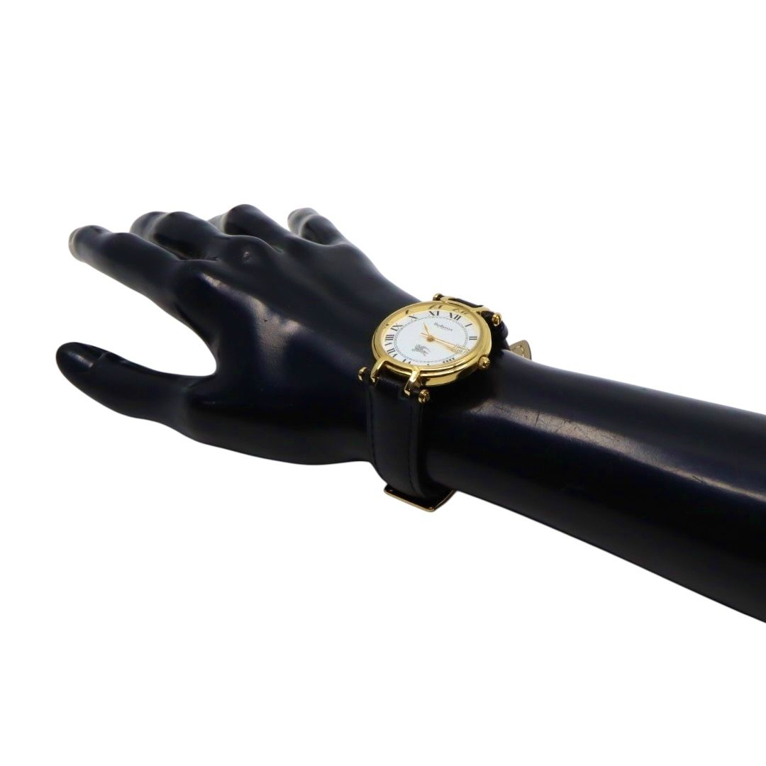 BURBERRY バーバリー 腕時計 ゴールド クオーツ ホワイト文字盤 ユニセックス