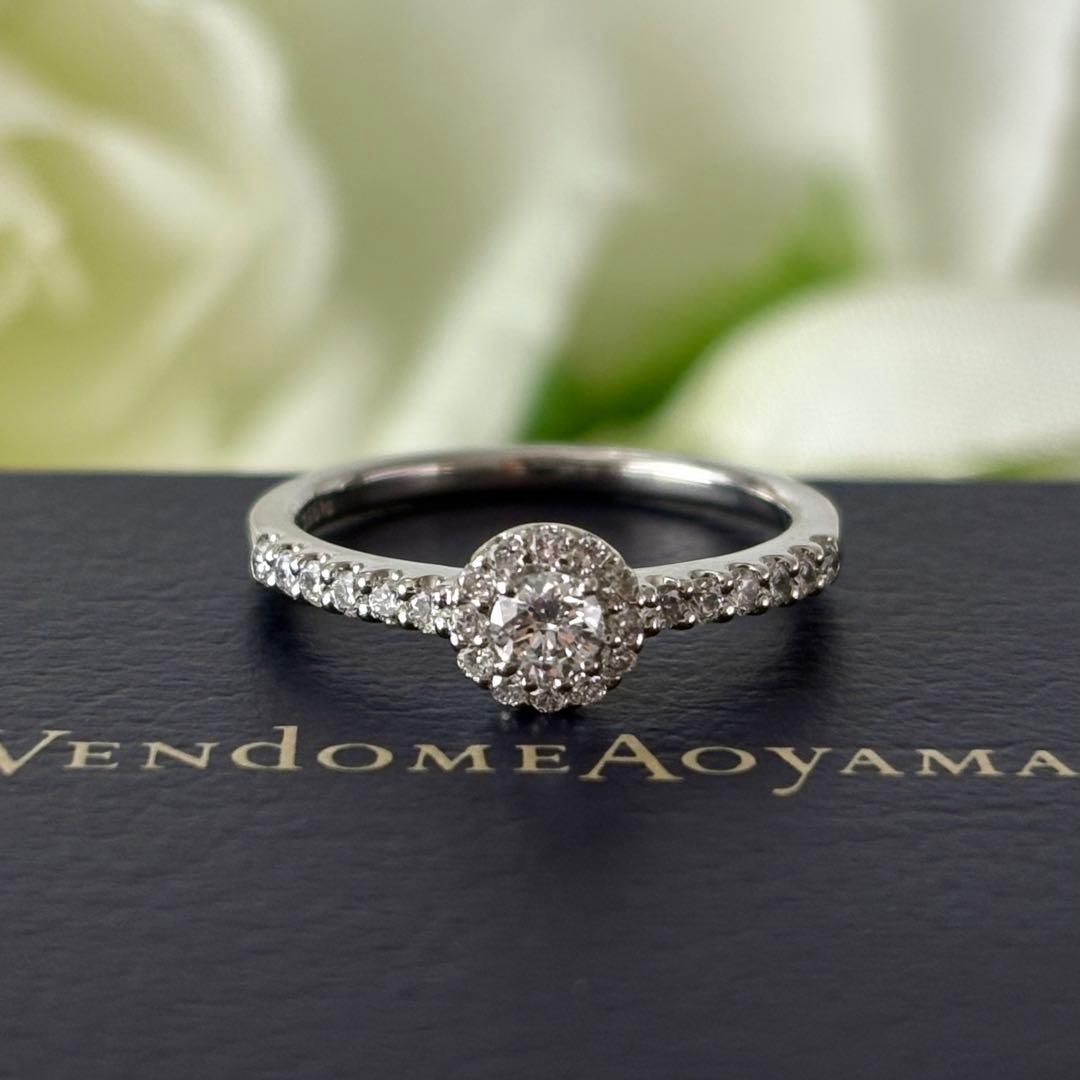 332【ヴァンドーム青山】Pt950 ダイヤモンド 0.31ct 約7号 332【ヴァンドーム青山】Pt950 ダイヤモンド 0.31ct 約7号 グレース