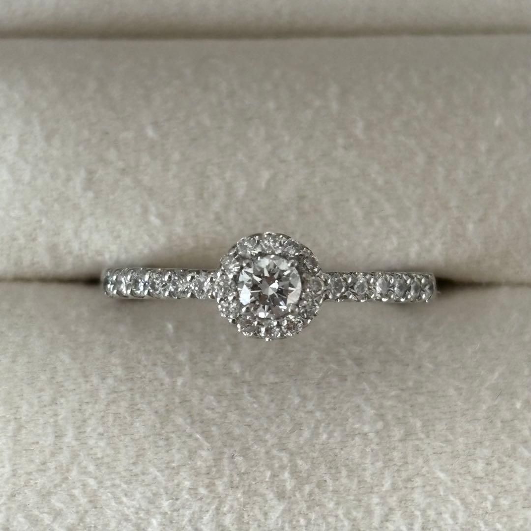 332【ヴァンドーム青山】Pt950 ダイヤモンド 0.31ct 約7号 332【ヴァンドーム青山】Pt950 ダイヤモンド 0.31ct 約7号 グレース