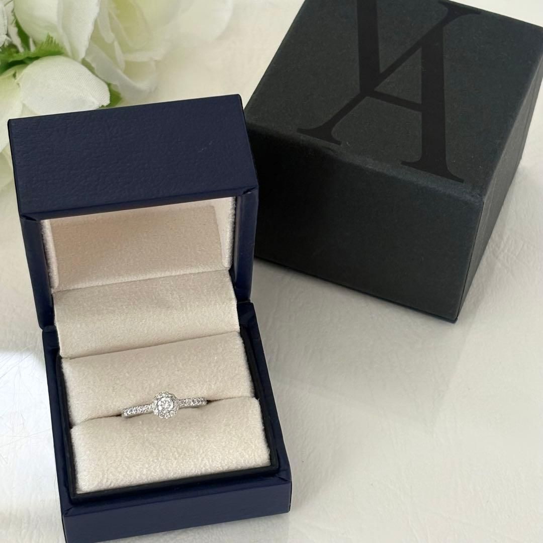 332【ヴァンドーム青山】Pt950 ダイヤモンド 0.31ct 約7号 グレース