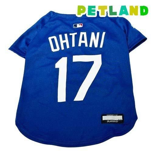ドジャース大谷ジャージ ブルー L ペット用 1枚 LosAngeles Dodgers