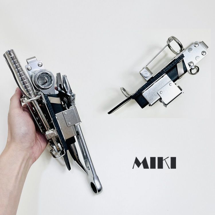 三貴MIKI 工具ホルダー工具差し SPH着脱タイプ SPH658Z-左右逆 ラチェットレンチ モンキーレンチ カッターホルダー 3連差し