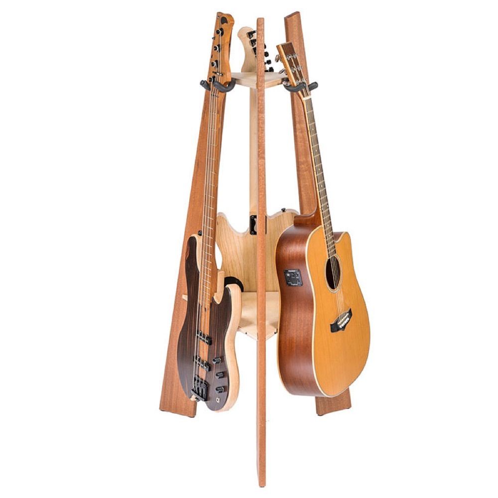 ♥品 Ruach Music RM-GR1-MA 3-Way Guitar Rack Mahogany
