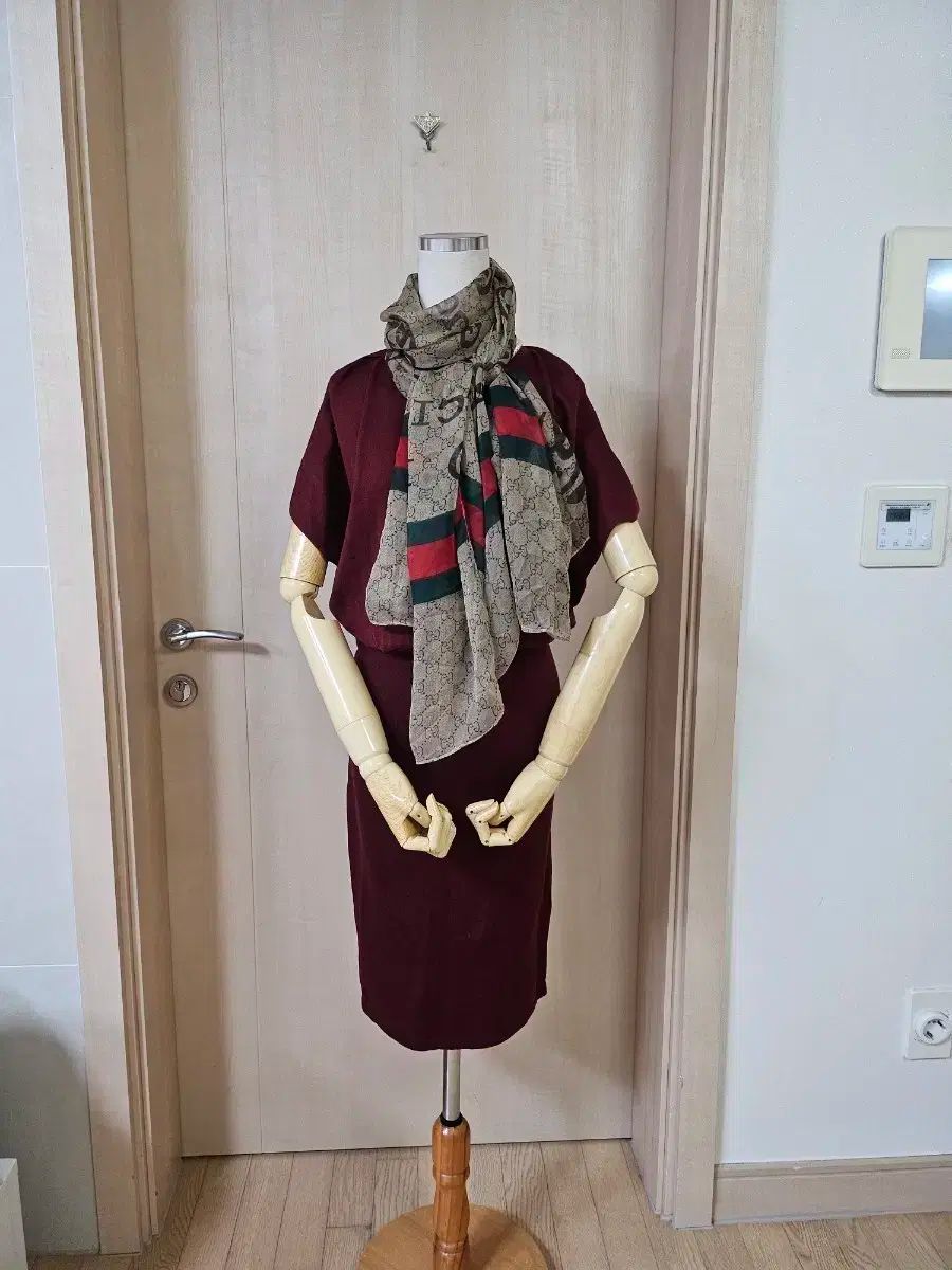 JESSI NEWYORK バーガンディ ニット ONE PIECE 55