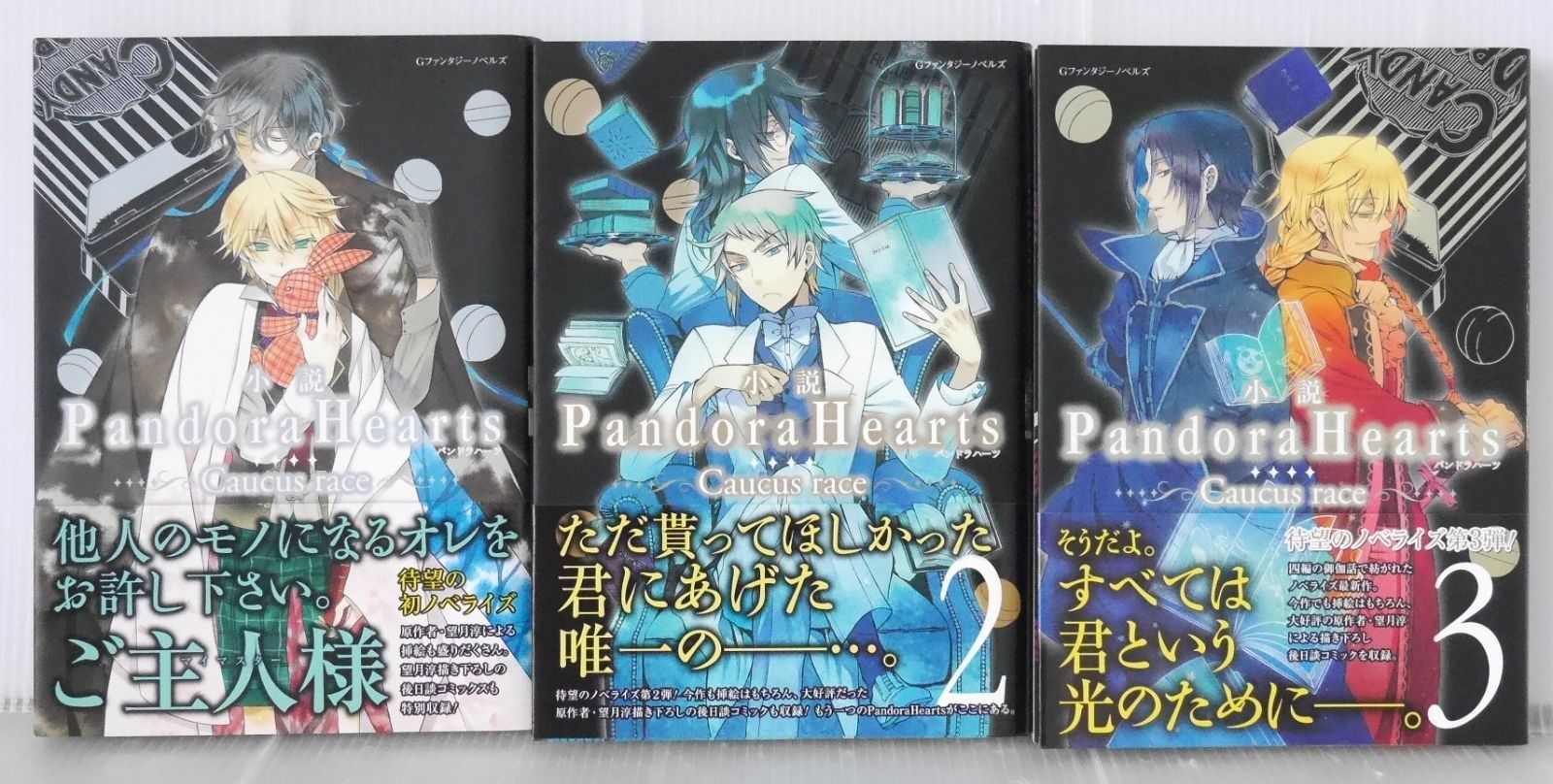 絶版 小説 パンドラハーツ 全3巻 - Pandora Hearts Novel Vol.1~3