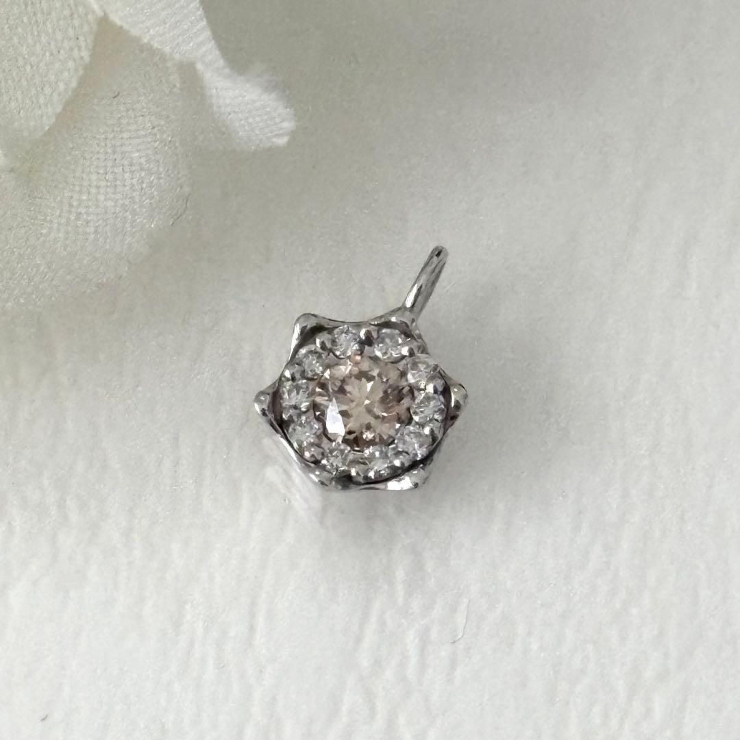 470【エステール】Pt900 ダイヤモンド 0.31ct ネックレストップ - メルカリ