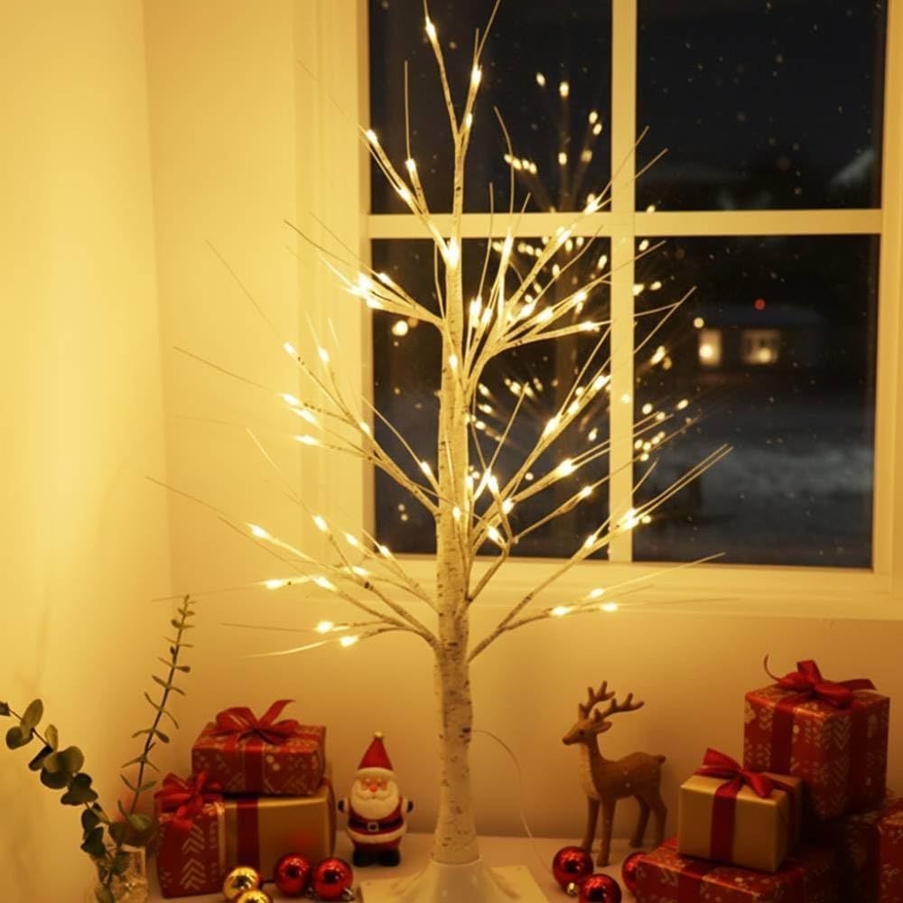 iimono117 クリスマスツリー 白樺 150㎝ 180㎝ ウェルカムツリー led ブランチツリー 北欧 枝ツリー おしゃれ 白 ハロウィン オーナメント インテリア 間接照明 ヌードツリー 180㎝