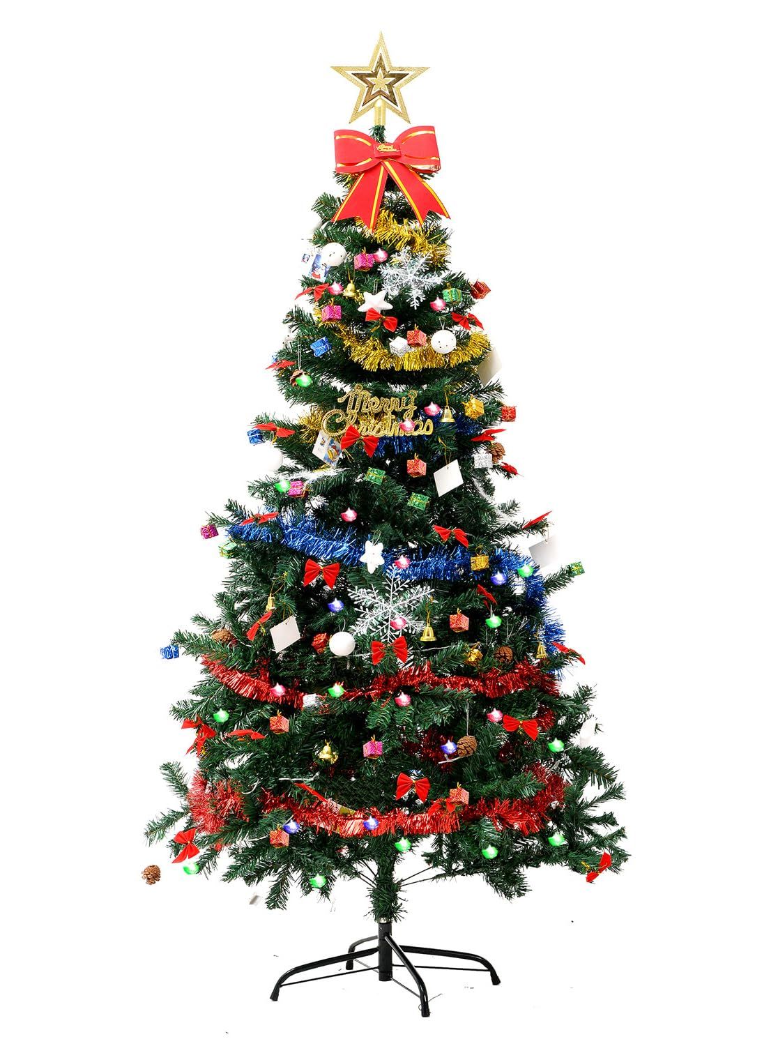 クリスマスツリー 150cm おしゃれ 飾りセット 高級 LED