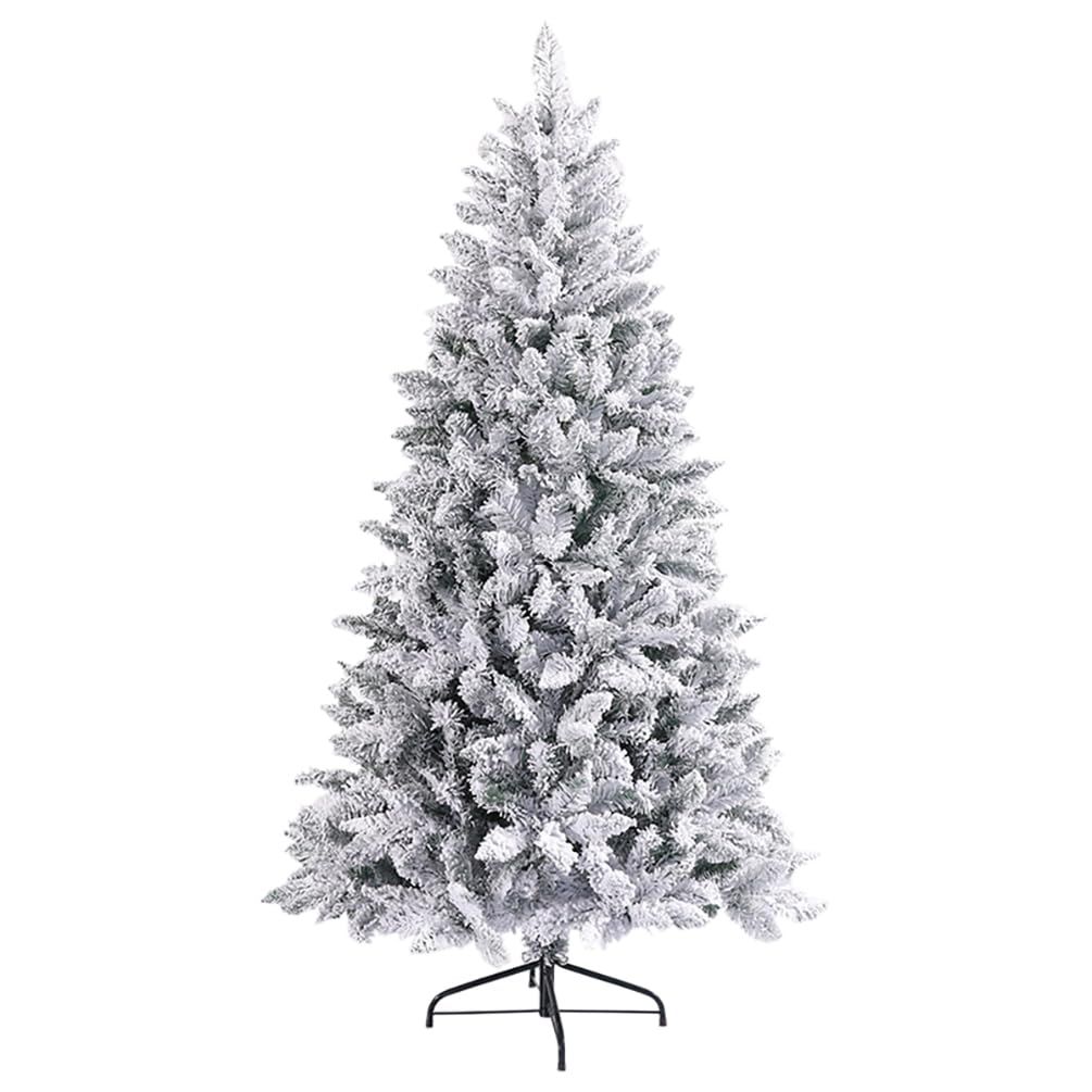 クリスマスツリー 雪化粧 クリスマスツリー リアル ホワイト Christmas tree ヌードツリー スノータイプ 高濃密度 組立簡単 収納便利 インテリア用品 210cm