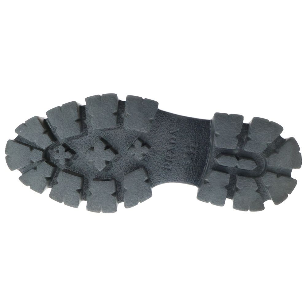 PRADA (プラダ) モノリス トライアングルロゴプレート ブラッシュド  