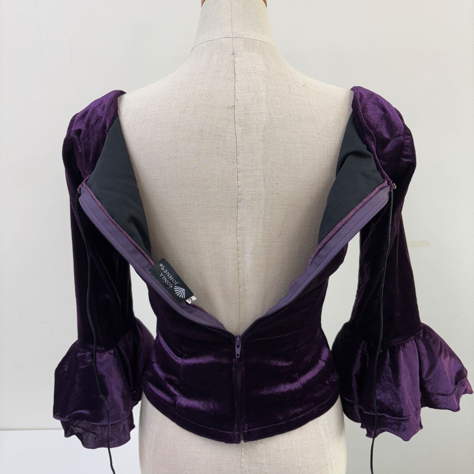 紫 オーガンジー