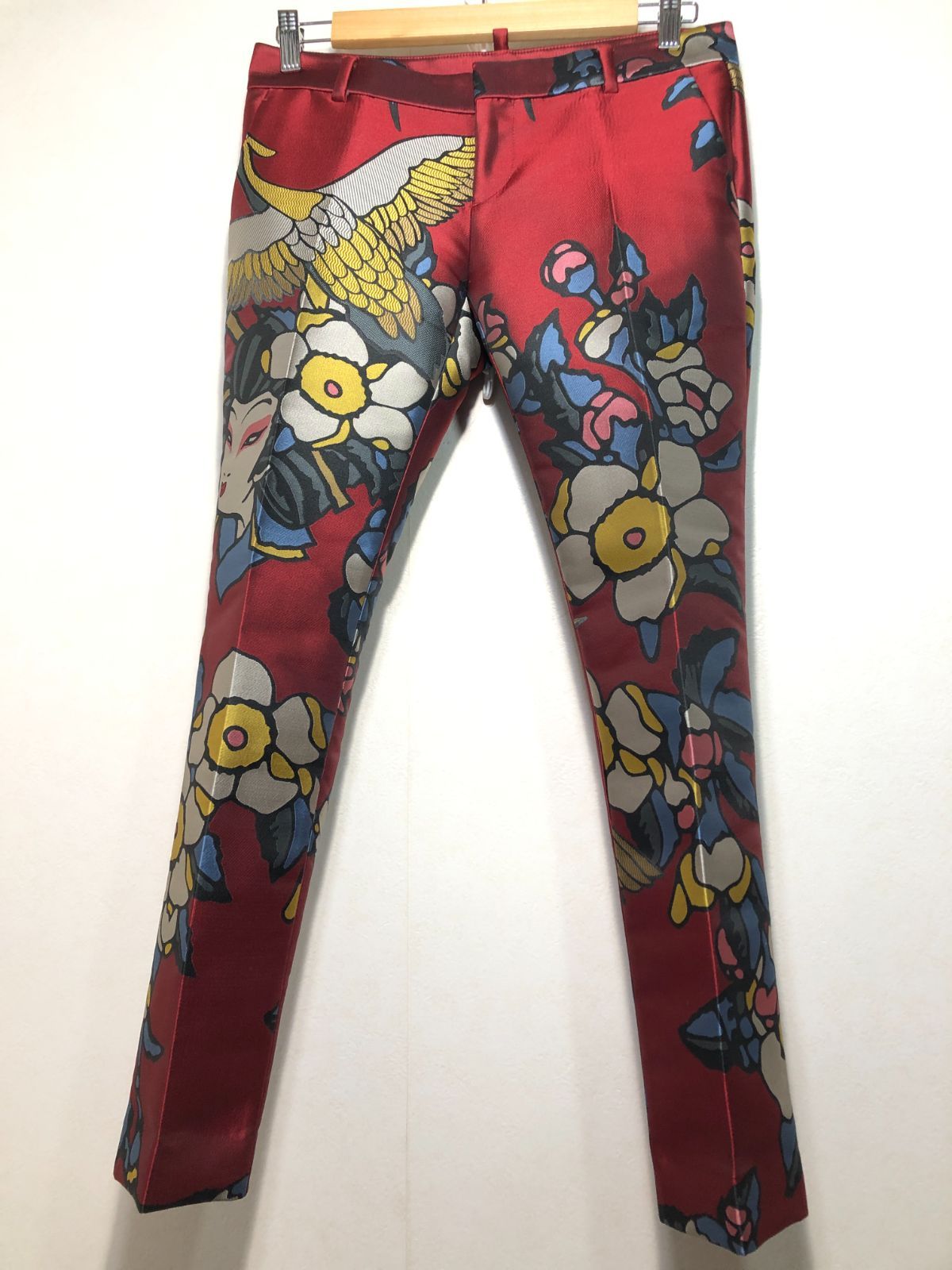 050182 DSQUARED2 Blossom Print Trousers パンツ 38 レディース 和柄 日本画 ブロッサム dsquared2 ディースクエアード
