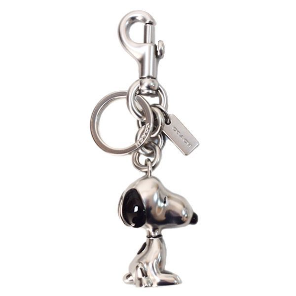 SNOOPY COACH メタルキーホルダー コーチ スヌーピー キーリング コーチ キーホルダー スヌーピー COACH プレーテッドメタル ピーナッツ