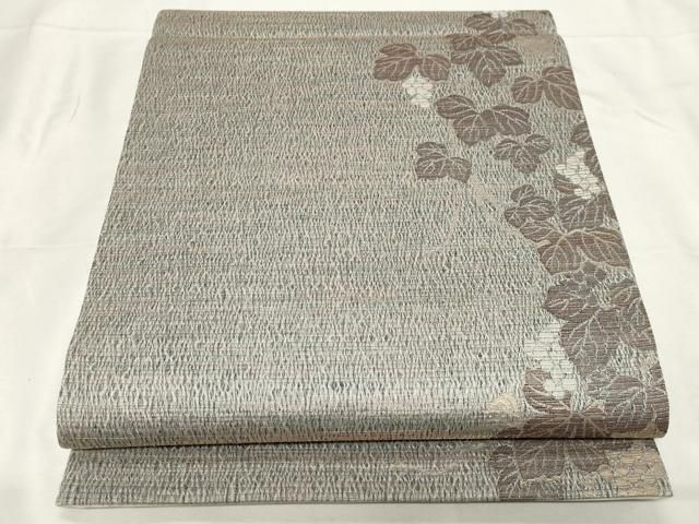 平和屋着物 スリーシーズン 春夏秋 六通柄袋帯 葡萄蔦の葉文 金糸 ますいわ屋扱い 正絹 CAAZ6474dy