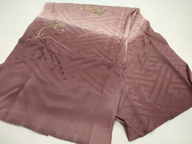 平和屋着物 和装小物 帯締め 帯揚げセット 地紙草花文 暈し染め 高麗組 金糸 CAAZ6036ju