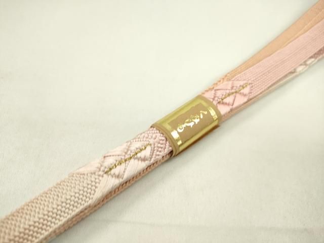 平和屋着物○和装小物 帯締め・帯揚げセット 高麗組 綾出し 霞文 花籠