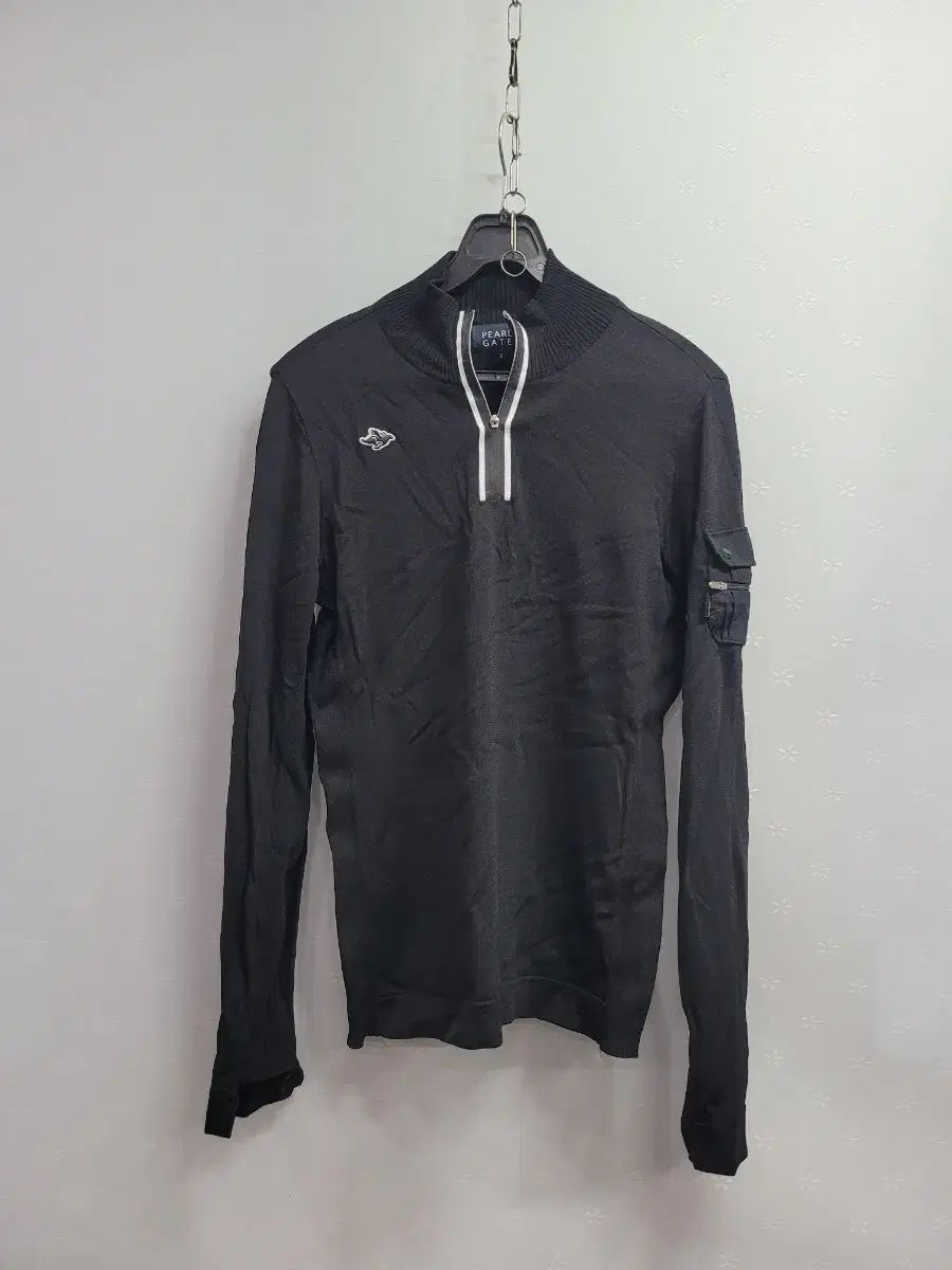 2 PEARLY GATES ブラック ハーフネック ニット