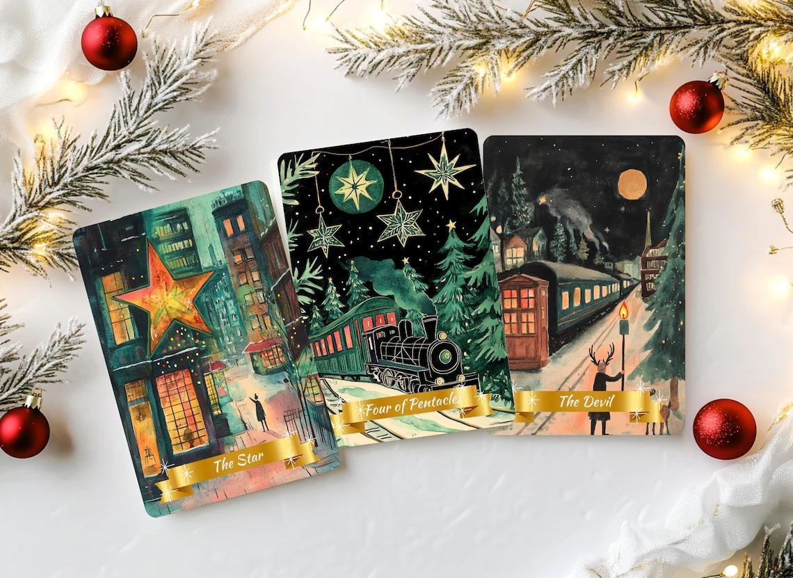 正規輸入品 星空の夜のクリスマスタロット