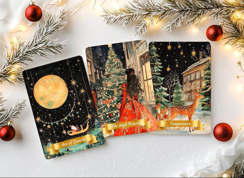 正規輸入品 星空の夜のクリスマスタロット