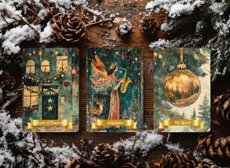 星空の夜のクリスマスタロット