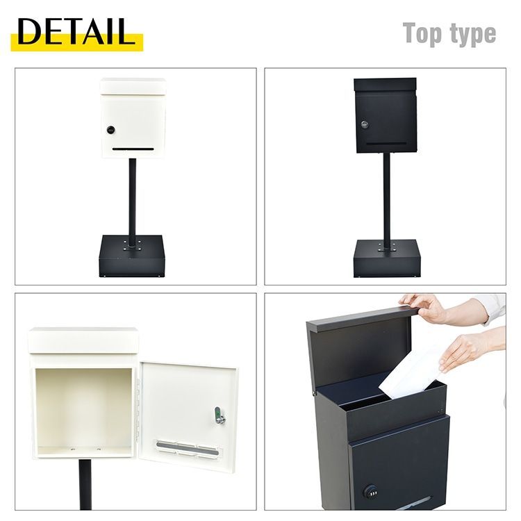 ポスト スタンドポスト 郵便ポスト メールボックス スタンド 置き型 窓付き 大容量 荷物 郵便 A4 角2 封筒 メール便 ダイヤル おしゃれ かんたん組み立て sg182 HRDEVELOPMENT_JP