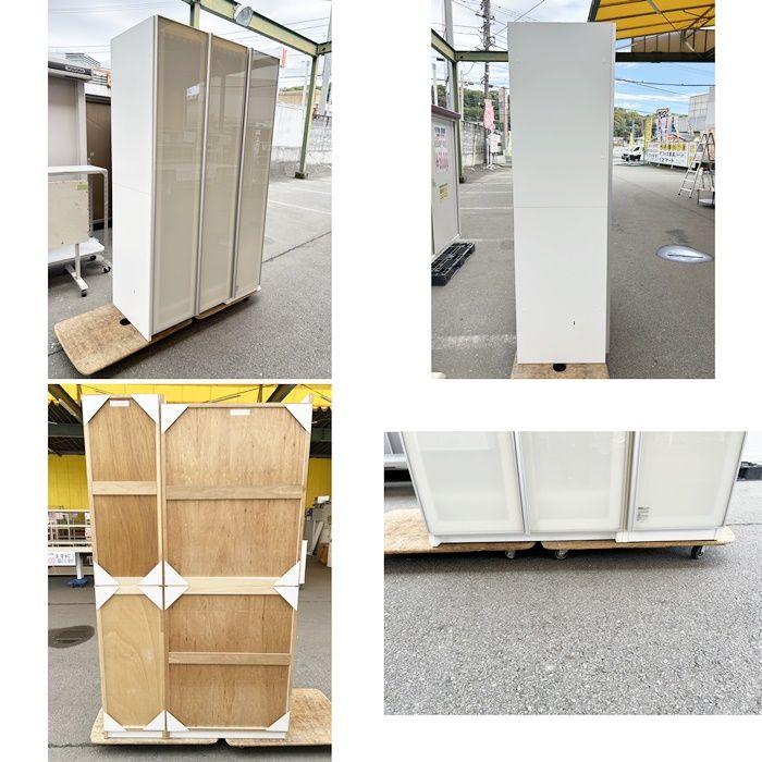 一部地域 ワードローブ クローゼット 連結式 ホワイト F-GA-087-1028A