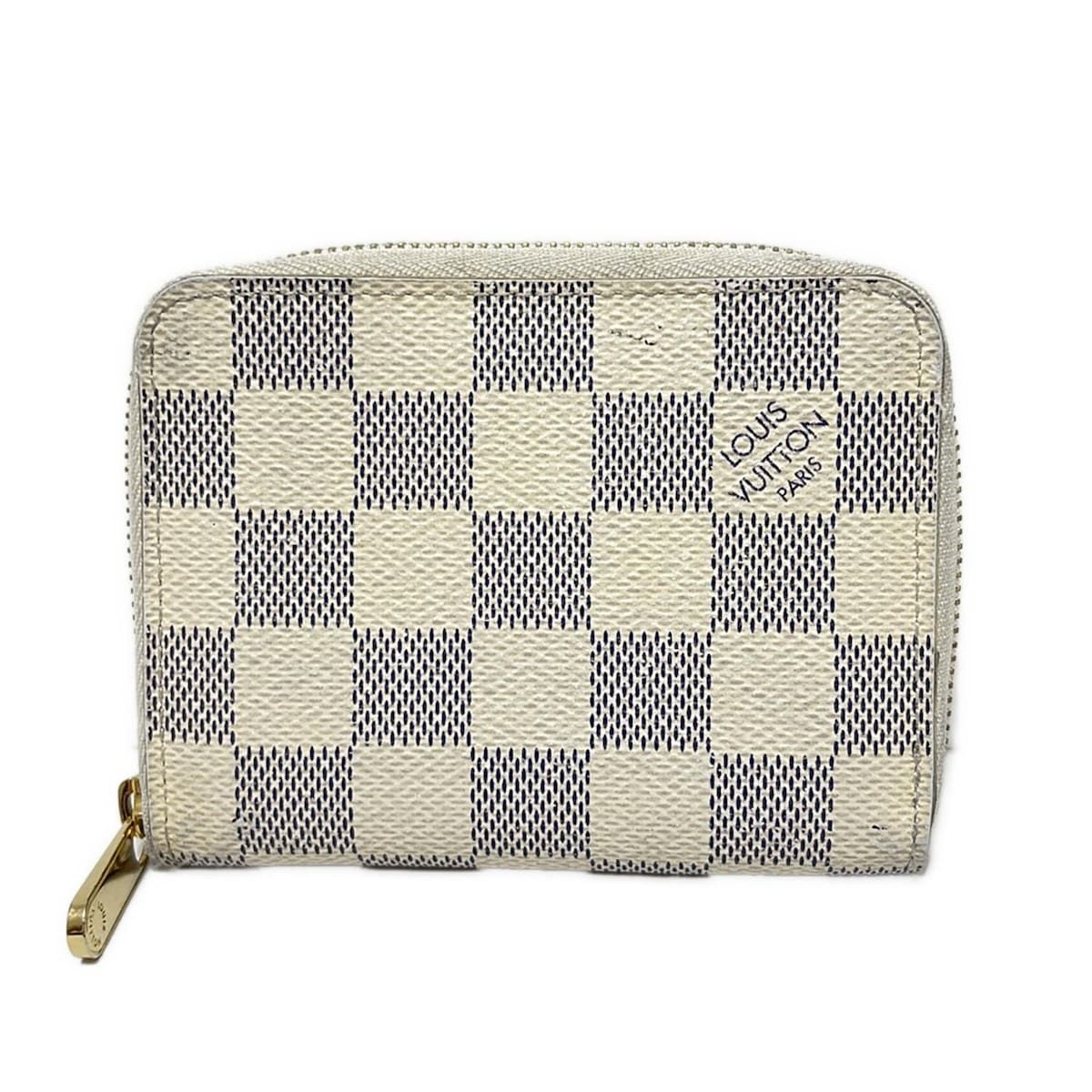 LOUIS VUITTON ルイヴィトン コインケース ダミエ ジッピーコインパース N63069 アズール×ベージュ