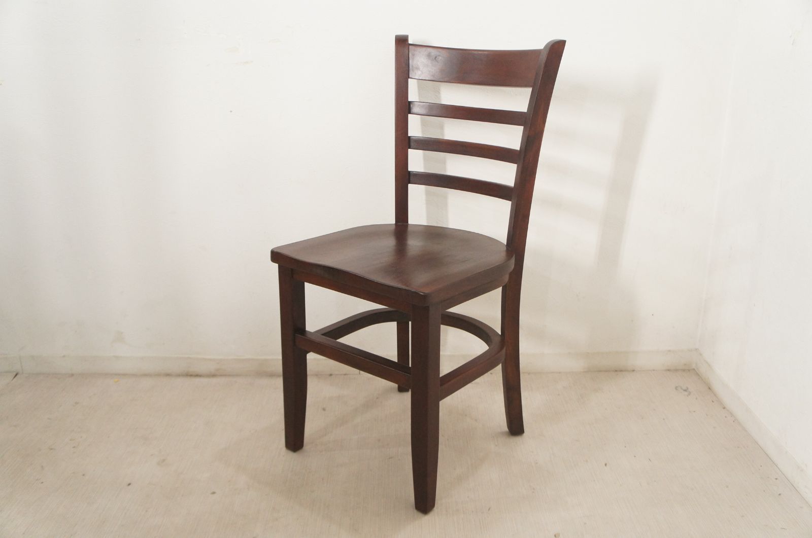 アンティーク調 マホガニー無垢 ラダーバックウッドチェア cha-044-DAK