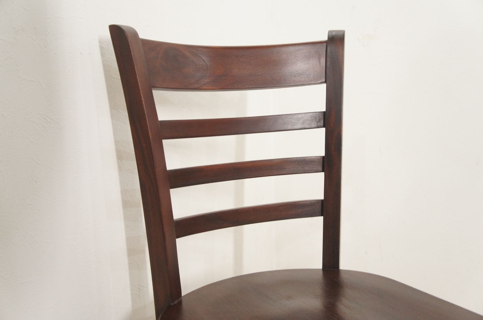 マホガニー無垢 ラダーバックウッドチェア