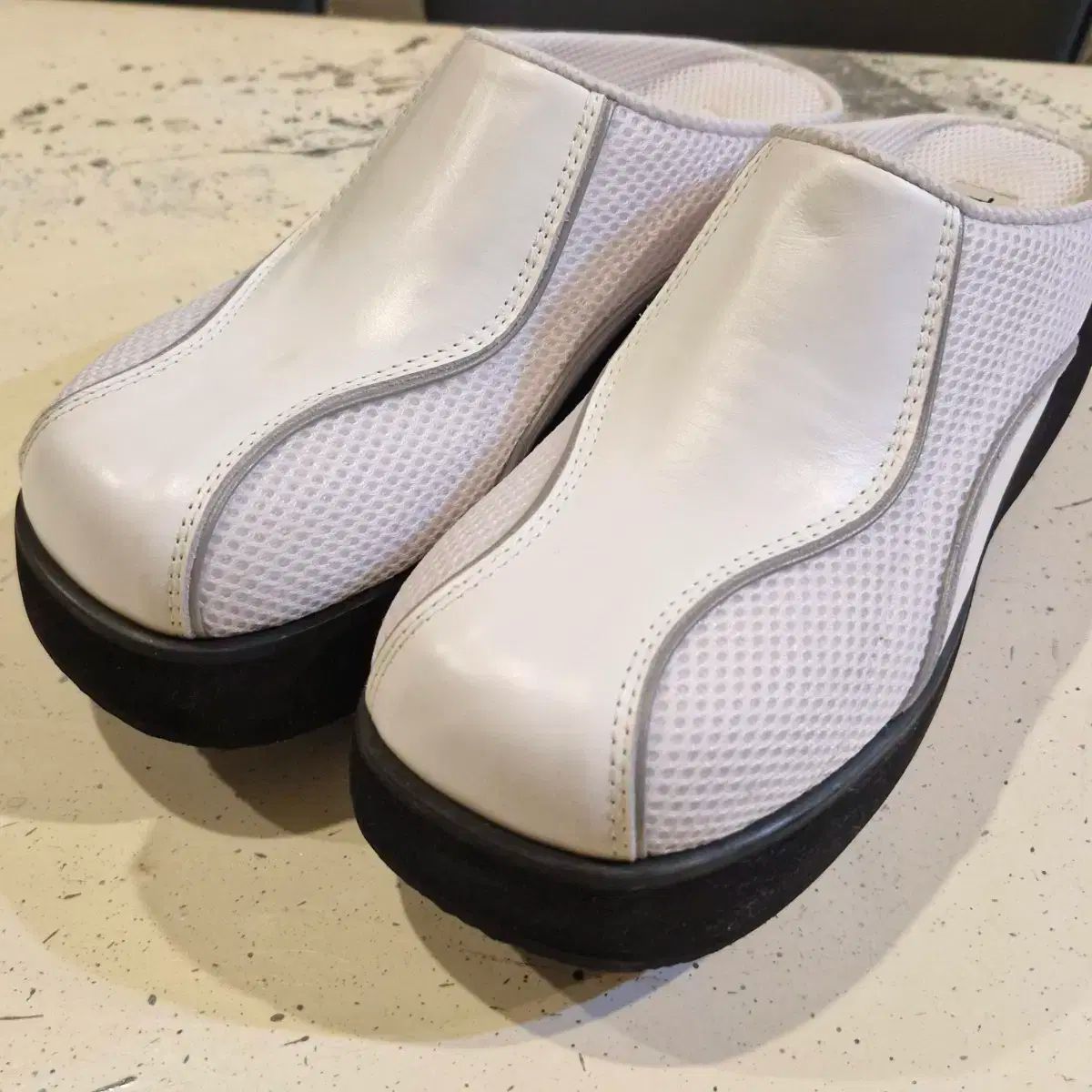  オープンワイワイ ザオープンプロダクト メッシュフラットフォーム スライド サンダル サンダル ミュール