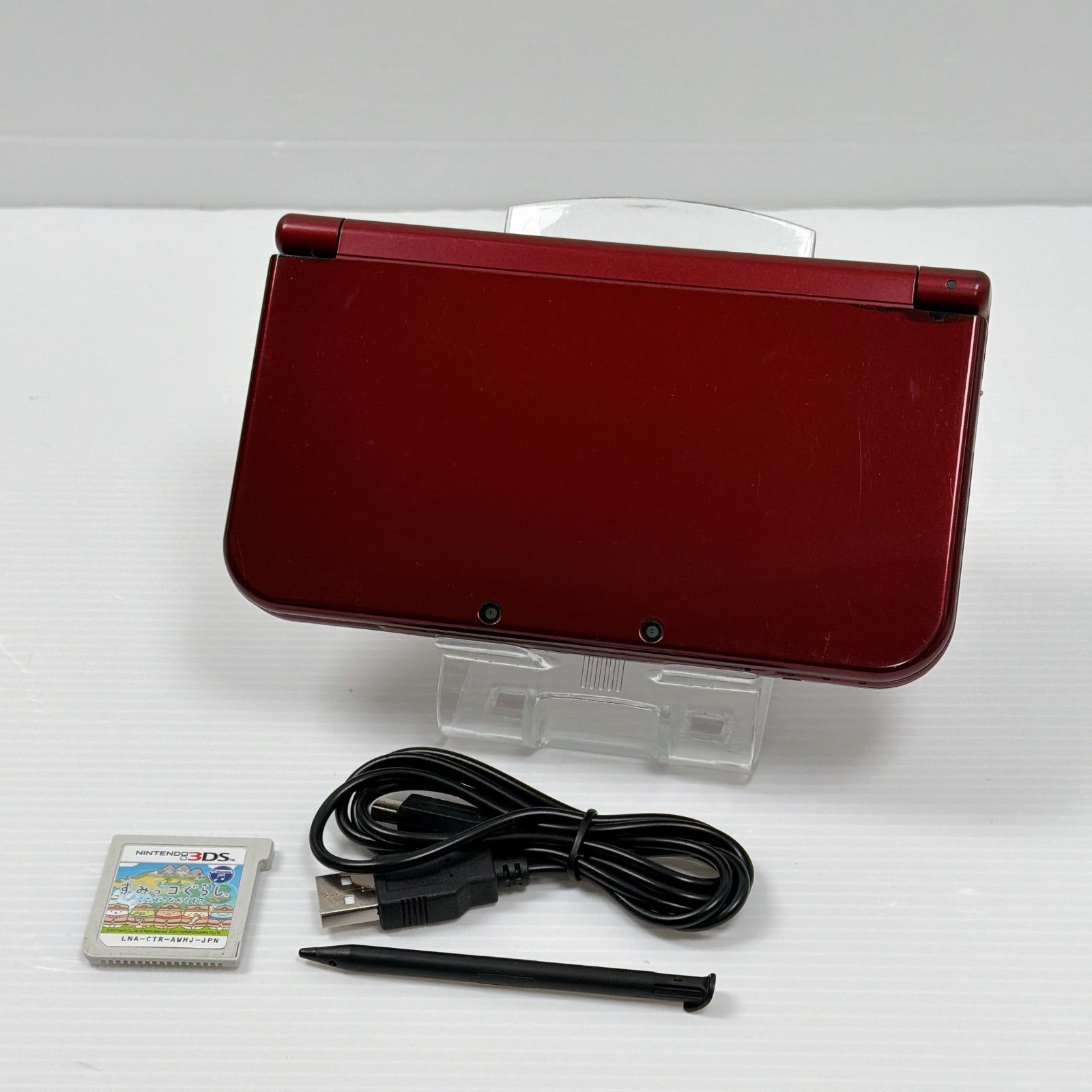 New ニンテンドー 3DSLL メタリックレッド 遊べるセット 動作 済み ds 3ds 3DS 任天堂