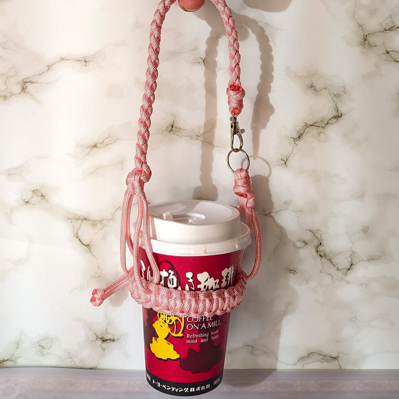 パラコード ボトルホルダー ドリンクホルダー ドリンクカップ コーヒー